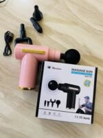 Rechargeable Deep Tissue Gun Massager | 4 Heads | Muscle Pain Relief