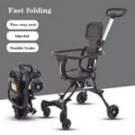 Foldable Baby Stroller – Lightweight 4-Wheel High Landscape Baby Pram (1–5 Years)