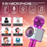 WS-858 Wireless Bluetooth Microphone Karaoke Speaker - Image 3