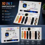 I20 Ultra Max Suit (10 in 1) Smart Watch + Earbuds with 7 straps - Image 2
