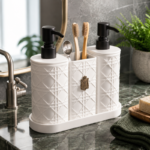 Modern 3-Piece Bathroom Organizer Set - Image 3