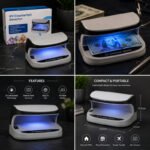 UV Counterfeit Bill Money Detector, Small Footprint, Portable, Rechargeable, Lightweight, Bills Credit Cards Banknote Passports IDs All Currencies, Auto ON Off, LED Light Currency Check - Image 2