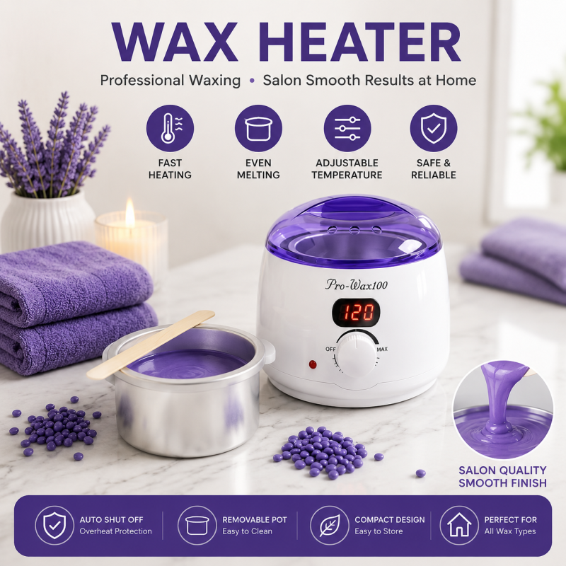 1778925028_ChatGPT_Image_May_16,_2026,_02_50_10_PM Get smooth, silky skin with the Pro-Wax100 professional wax heater. Simple, fast, and efficient! Adjustable Temp: Perfect heat every time. Quick Melt: Saves your time. Easy Clean: Removable metal pot included - Image 1