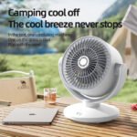 Strong Third-Gear USB Operated & Rechargeable Air Circulation Fan - Image 2