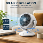 Strong Third-Gear USB Operated & Rechargeable Air Circulation Fan