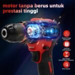 48V Cordless Drill Machine Kit with 2 Rechargeable Batteries & Accessories Carry Case - Image 3