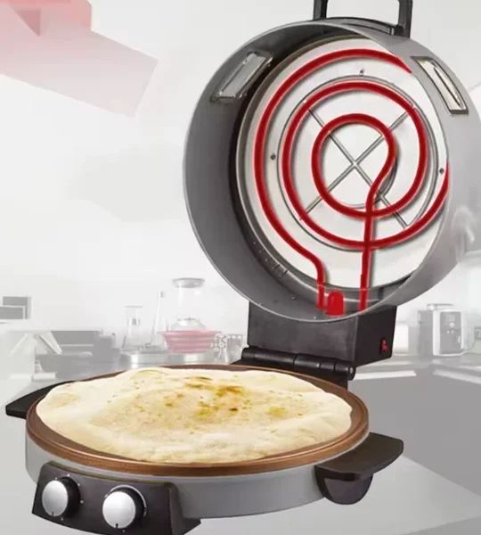 RAF Original Double Rod Electric Roti Maker | Non-Stick Chapati Maker | 1000W Kitchen Appliance