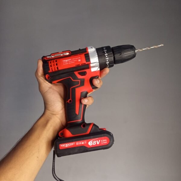 48V Cordless Drill Machine Kit with 2 Rechargeable Batteries & Accessories Carry Case