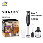 Sokany Hand Blender 4-in-1 | Multifunctional Electric Hand Blender, Chopper, Whisk & Beater - Image 2