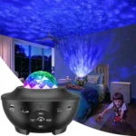 LED Starry Sky Galaxy Projector Night Light with Bluetooth Music & Remote Control