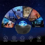 LED Starry Sky Galaxy Projector Night Light with Bluetooth Music & Remote Control - Image 4