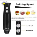 Sokany Hand Blender 4-in-1 | Multifunctional Electric Hand Blender, Chopper, Whisk & Beater - Image 4
