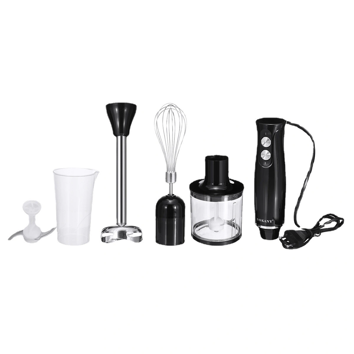 jpg100-t3-scale100 Sokany Hand Blender 4-in-1 | Multifunctional Electric Hand Blender, Chopper, Whisk & Beater - Image 1