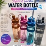 Stylish 700ml Water Bottle – Leak Proof Dual Drinking Lid